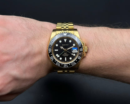 SEIKO GMT OR JAUNE